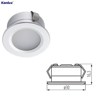 Mini Faretto Led Incasso Rotondo 1W Luce Fredda 40 Lumen